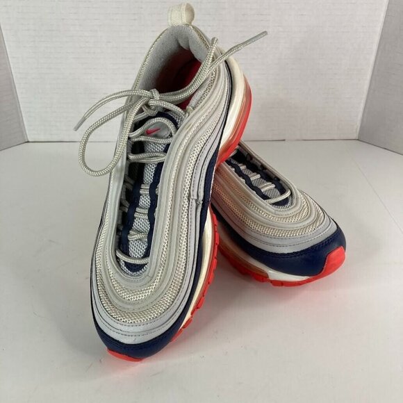 Nike Shoes - Nike Air Max 97 Womens Size 7 Midnight Navy Racer Pink Laser Orange 921733 015